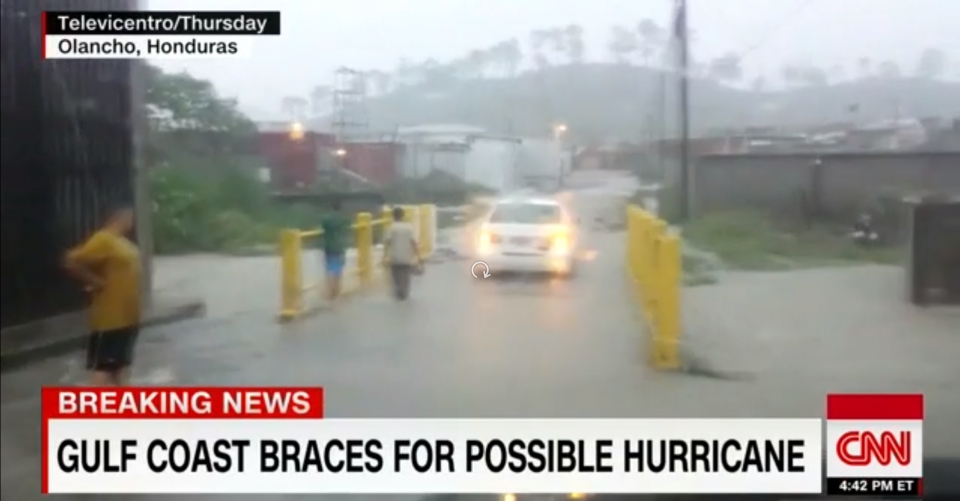 열대성 폭우 네이트로 일부 남미 국가에서 최소 21명의 사상자가 발생했다. [출처=CNN 화면캡쳐]