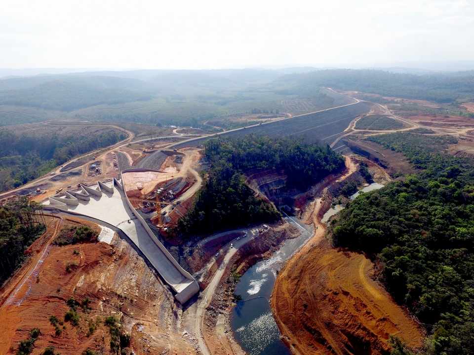 라오스 세피안-세남노이 수력발전소(SK건설 제공)2018.5.29/그린포스트코리아