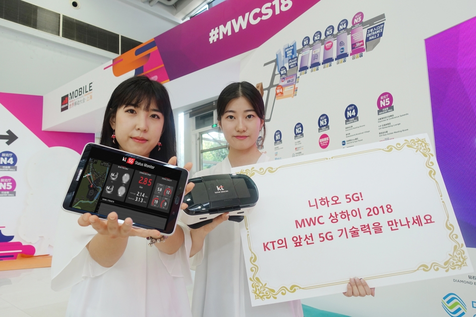 KT가 국내에서 유일하게 MWC 상하이 2018에 참여한다.(KT제공)2018.6.26/그린포스트코리아