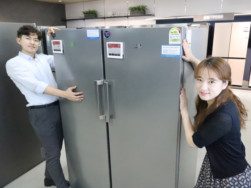 롯데하이마트는 터키 브랜드 베코의 ‘셀렉티드 패키지 냉장고’를 론칭했다. (롯데하이마트 제공) 2019.7.23/그린포스트코리아