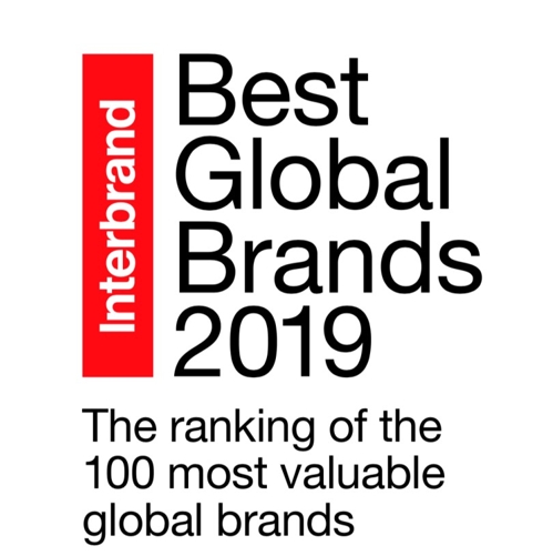 '2019년 베스트 글로벌 브랜드' (인터브랜드 제공)