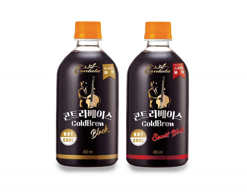 롯데칠성음료는 ’칸타타 콘트라베이스 콜드브루’ 대용량 신제품을 출시했다. (롯데칠성음료 제공) 2019.10.28/그린포스트코리아