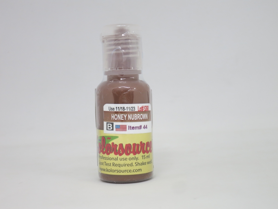 에스앤제이 문신용 염료 제품 ‘KOLOR SOURCE #44/DARK BROWN’으로, 니켈 50mg/kg이 검출됐다. (사진 환경부 제공)/그린포스트코리아