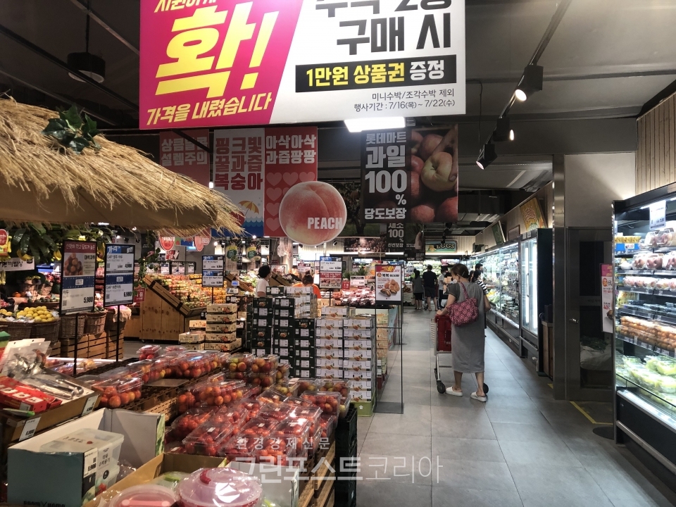 지난 주말 서울의 한 대형마트 모습/그린포스트코리아 자료사진