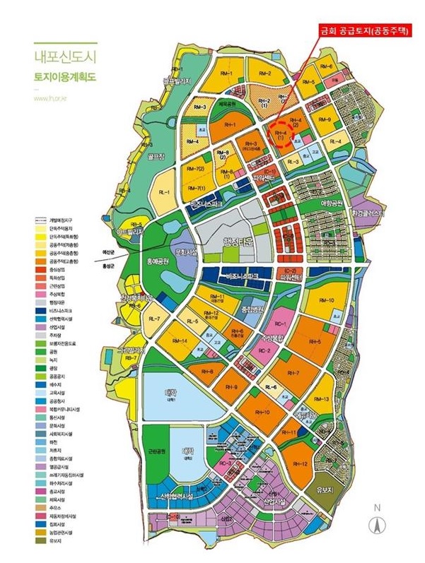 내포신도시 토지이용계획도. (LH 제공)/그린포스트코리아