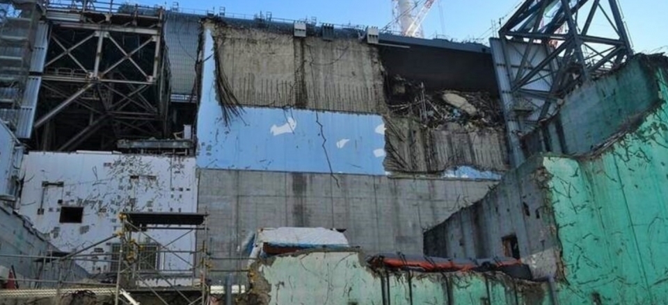 파괴된 후쿠시마 원전 풍경(그린포스트코리아DB)/그린포스트코리아