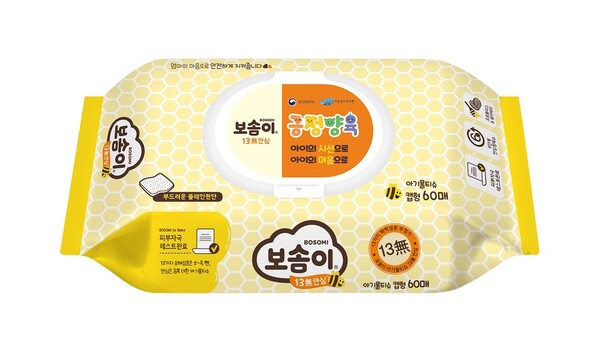깨끗한나라 보솜이 13無안심 물티슈.(사진=깨끗한나라)/그린포스트코리아