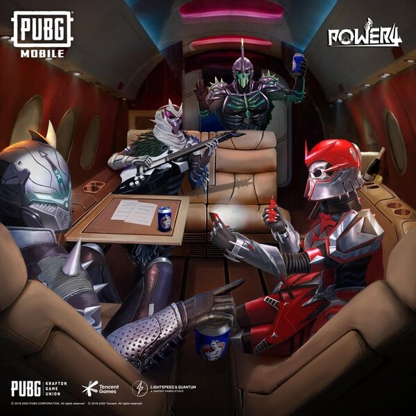 가상 록밴드 Power4(사진=배틀그라운드 모바일)/그린포스트코리아