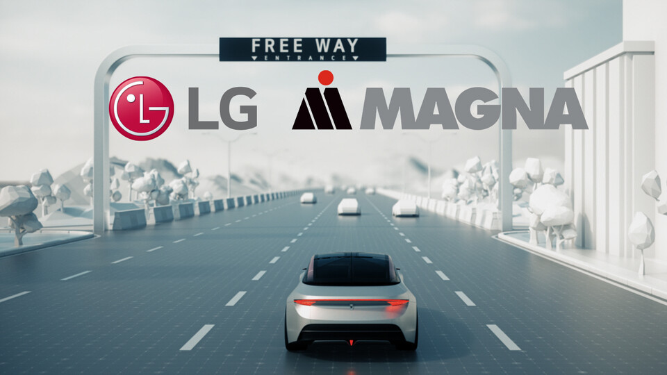 차세대 자율주행 솔루션을 만들기 위해 자동차 부품 기업 마그나(Magna)와 협력을 확대하는 LG전자. 사진은 자율주행 컨셉 이미지(사진=LG전자)/그린포스트코리아