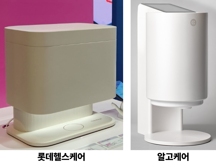 Algocare e Lotte Healthcare (Foto=Algocare) em conflito devido ao roubo de ideias sobre o Distribuidor de Suplemento Alimentar Pessoal (Dispensador de Dose Medida) / Green Post Korea