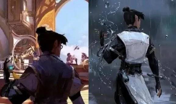 왕자영요: 월드(왼쪽)와 칸 리우의 푸신(오른쪽)