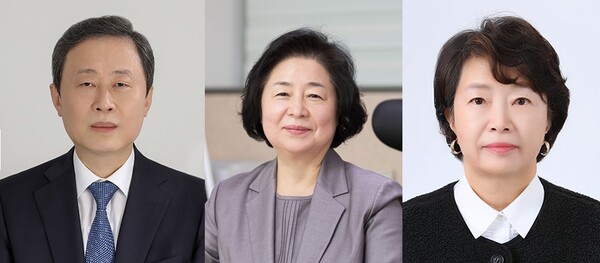 (왼쪽부터)KB금융 신임 사외이사로 추천된 김성용‧여정성‧조화준 후보. 