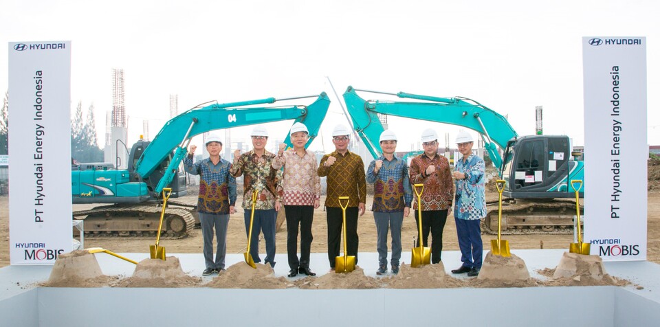 지난 31일 인도네시아 자와바랏 주에서 '배터리시스템 신공장 착공식'을 개최한 현대모비스(사진=현대모비스)/그린포스트코리아