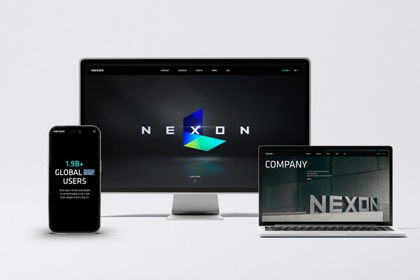 넥슨 기업 홈페이지 전면 개편. (사진=넥슨)/그린포스트코리아