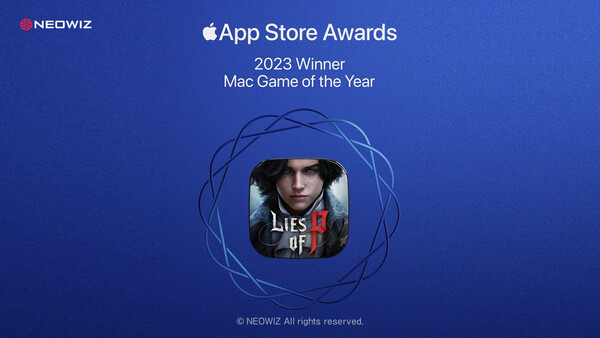 네오위즈 'P의 거짓', 애플 '2023 앱스토어 어워드'에서 '올해의 맥 게임' 부문 수상. (사진=네오위즈)/그린포스트코리아