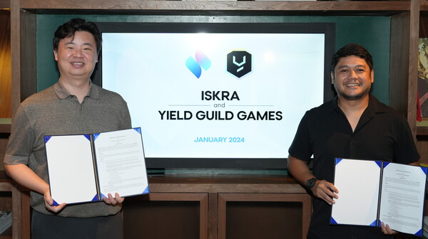 이스크라가 웹3 게임 길드 YGG와 파트너십을 체결했다. (사진=이스크라)/그린포스트코리아