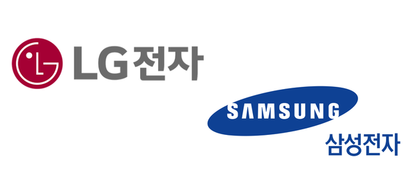 LG전자 및 삼성전자 로고. (사진=LG전자, 삼성전자)/그린포스트코리