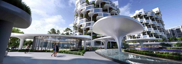 삼성물산의 한남4구역 사업 래미안 더글로우즈 한남의 조감도./삼성물산 제공