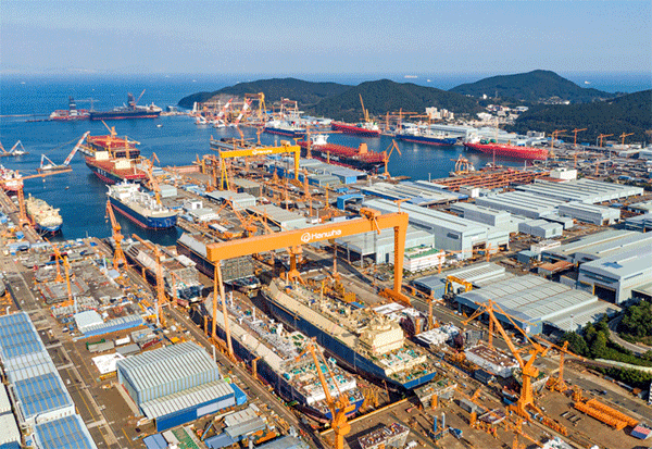 경남 거제시 아주동 한화오션 거제 사업장./한화오션 제공