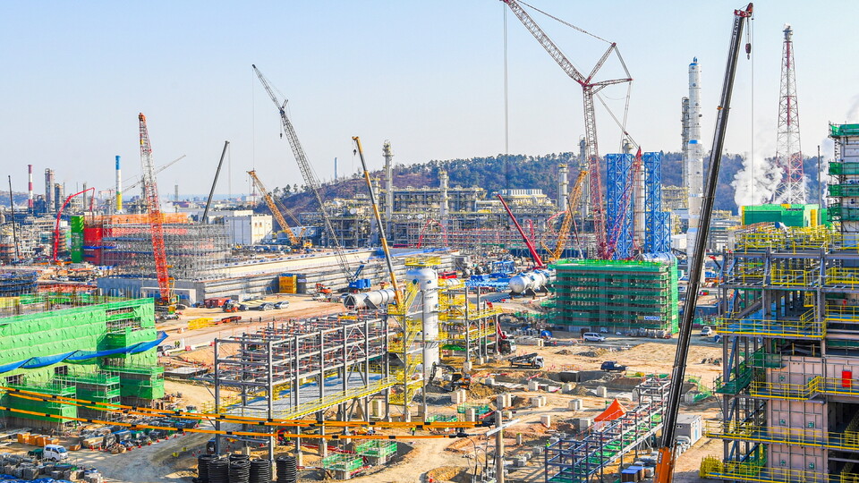 에쓰오일 샤힌프로젝트공사현장./에쓰오일 제공