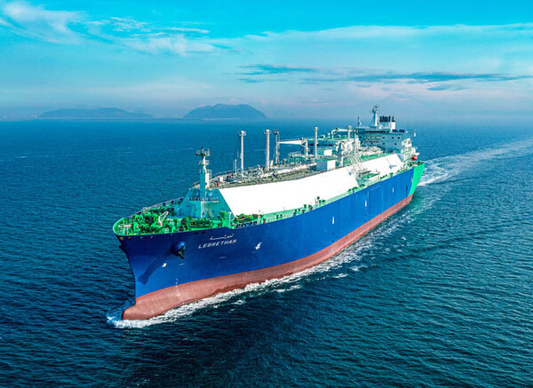 한화오션이 건조한 200번째 액화천연가스(LNG)운반선 레브레사호/한화오션제공