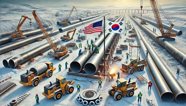 도널드 트럼프 미국 대통령이 알래스카 가스관 개발사업에 한국의 참여를 희망한다고 발언해 관련 업계가 들썩이고 있다.