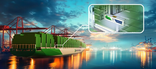 3D프린팅 디지털 워크샵이 적용된 컨테이너선 조감도./사진=HD현대중공업