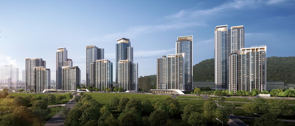 서울 상계5구역 재개발정비사업 투시도./롯데건설 제공