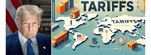 전세계를 대상으로 관세 폭탄을 예고하고 있는 도널드 트럼프 미국 대통령. /AI 생성 이미지