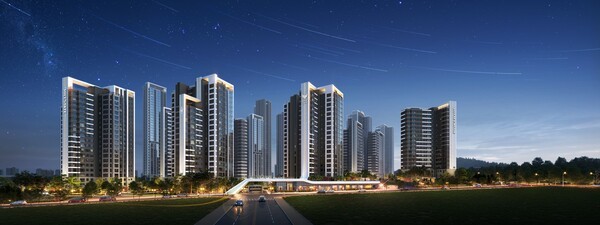 수원 구운1구역 주택재건축정비사업 투시도./롯데건설 제공