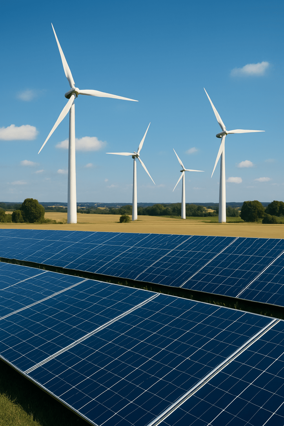 대통령 직속 2050 탄소중립녹색성장위원회가 재생에너지 제도 개선 과제를 발표하며 2030년 재생에너지 보급 목표 달성을 위한 방안을 마련한다./챗GPT 이미지 생성