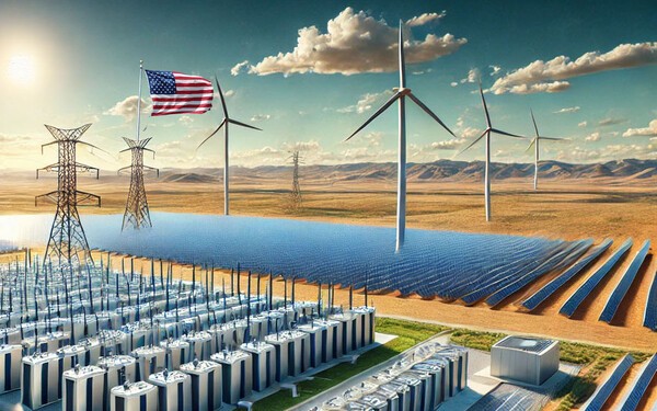  미국 공화당의 '간헐적 에너지 보조금 종료 법안'을 발휘했다. 이 법안이 통과되면 향후 5년 동안 태양광 및 풍력발전에 대한 보조금이 매년 20%씩  삭감된다./인공지능생성이미지