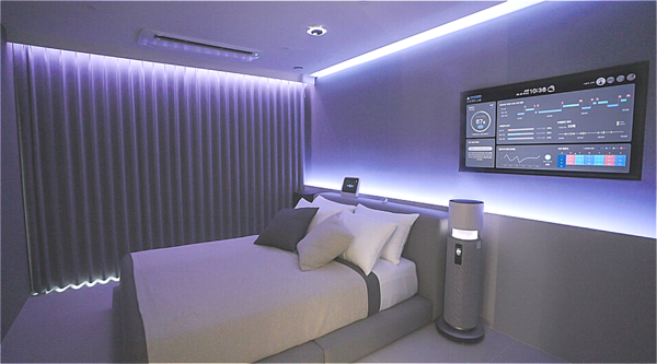 미래형 건강주택 실증연구시설(침실) 내부./현대건설 제공