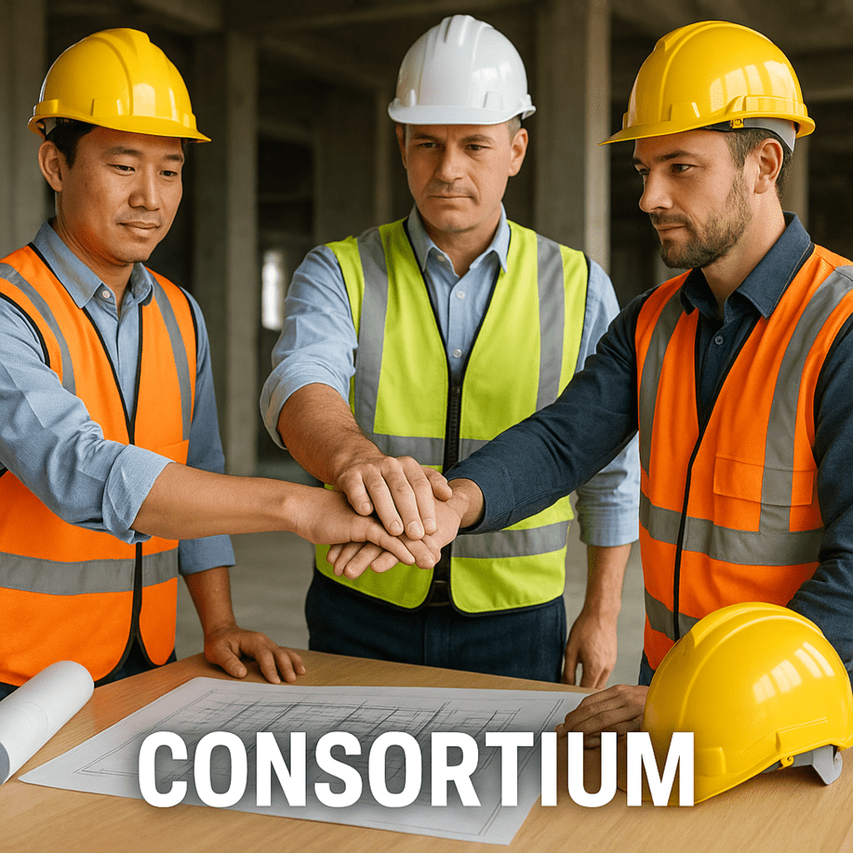 공사비 급등과 분양시장 불확실성 속에 대형 건설사들이 재건축·재개발 시장에서 컨소시엄을 구축하고 있다./인공지능 이미지 생성