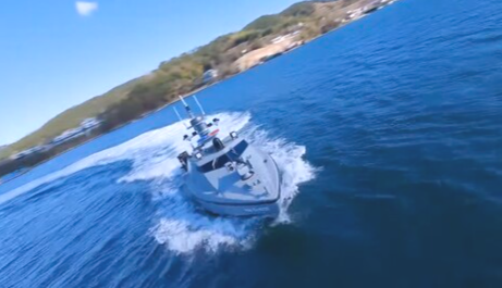 한화시스템이 개발한 무인수상정 ‘해령(Sea GHOST)’. /사진=한화시스템