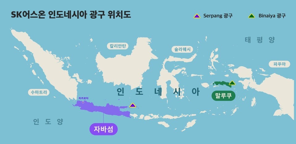 SK어스온 인도네시아 광구 위치도./SK어스온 제공