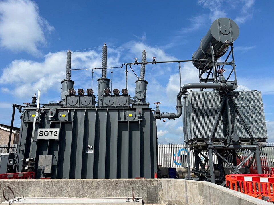 효성중공업이 스코틀랜드에 공급한 초고압변압기. /효성중공업 제공