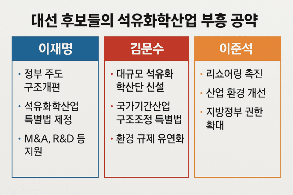 대선 주요 후보 정책 인포그래픽./인공지능이미지 생성