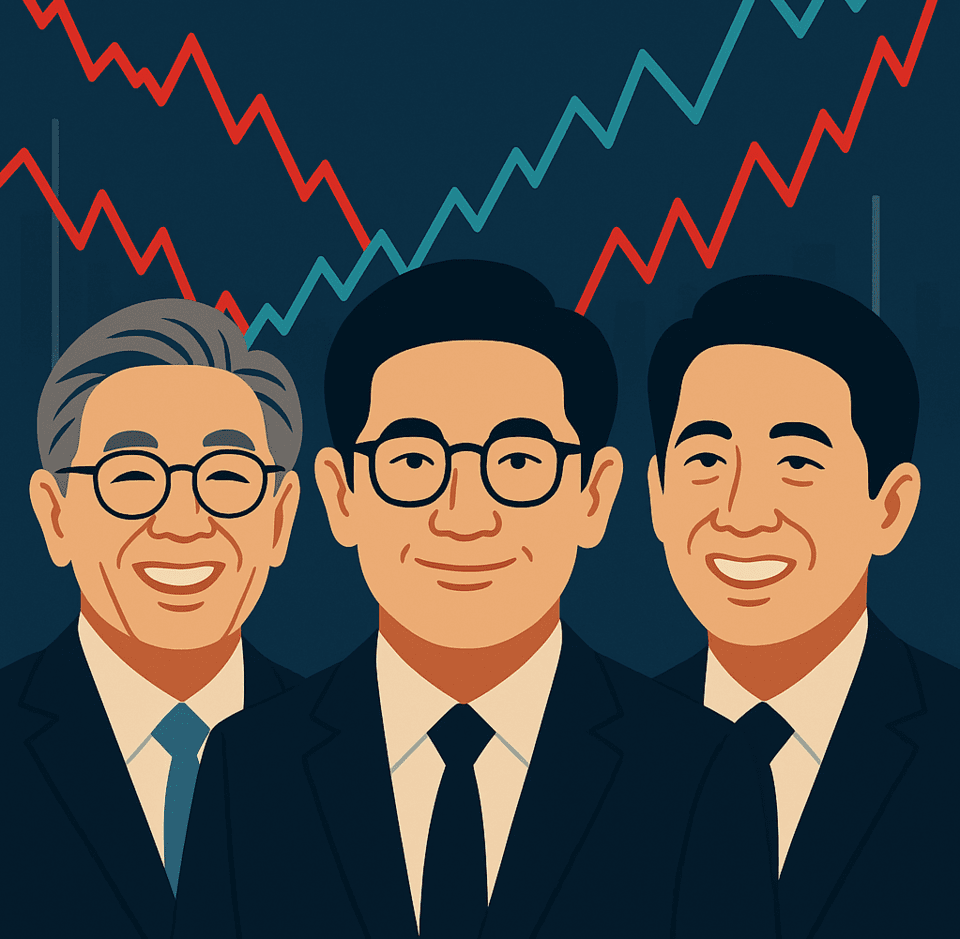 여론조사 공표 금지 직전 실시된 조사들에 따르면, 이재명 더불어민주당 후보는 45~49%, 김문수 국민의힘 후보는 34~38%, 이준석 개혁신당 후보는 10~11%의 지지율을 보였다. /챗GPT