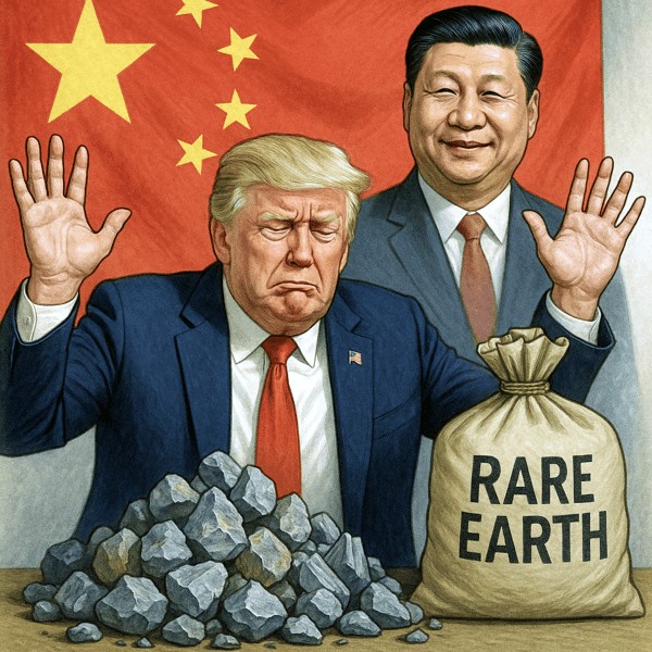 중국이 미국을 상대로 꺼낸 희토류 카드가 예상보다 강력한 효과를 발휘하고 있다./인공지능 생성 이미지