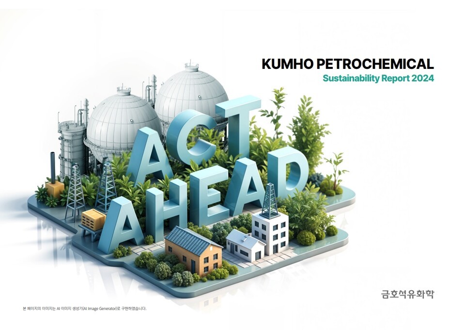 금호석유화학의 지속가능경영보고서 표지./금호석유화학 제공