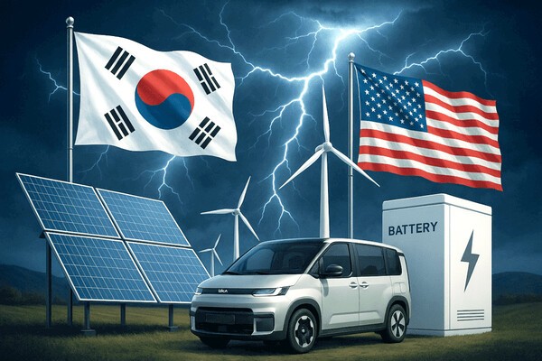 미국 상원이 인플레이션 감축법(IRA)에 따른 친환경·청정에너지 세액공제를 축소하거나 조기 폐지하는 세법 개정안을 발표하면서 국내 산업계가 긴장하고 있다./인공지능 이미지 생성