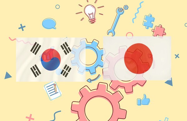 한일 수교 60주년(6월 22일)을 맞아 한일 기업들이 과거와 다른 차원의 협력의 시대를 열고 있다./인공지능 생성 이미지