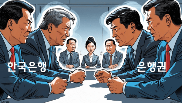 한국은행과 은행권이 ‘중앙은행 디지털화폐(CBDC) 활용성 테스트(프로젝트 한강)’에 관한 이견으로 마찰을 빚고 있다./인공지능 생성 이미지