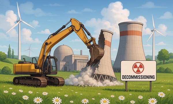 한국 최초의 상업용 원자력발전소인 고리1호기가 40년 운영을 마치고 본격적인 해체 절차에 들어간다./인공지능 생성 이미지