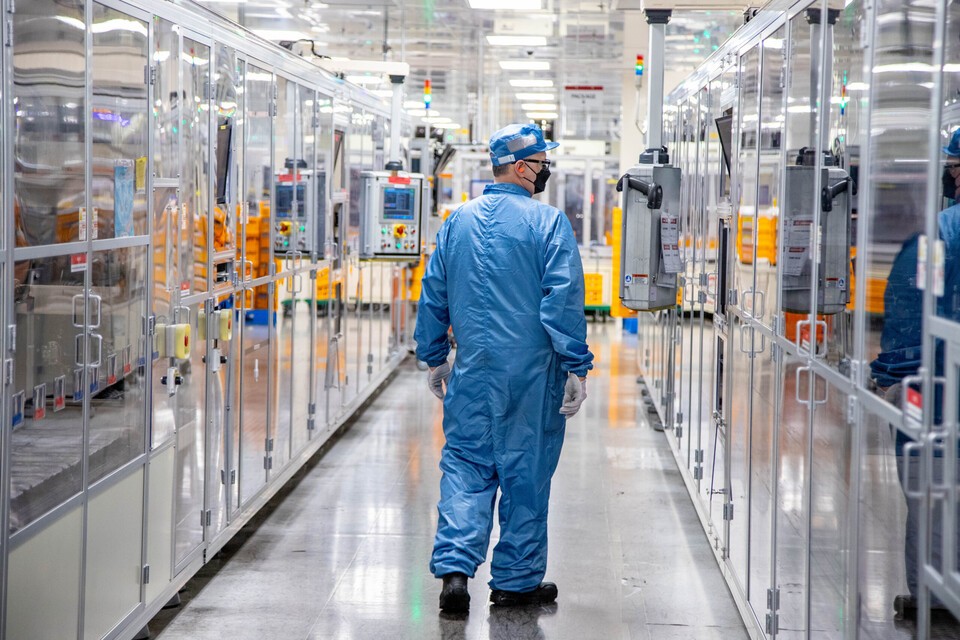 ESS용 LFP 배터리 양산에 돌입한 LG에너지솔루션의 미국 미시간 홀랜드 공장. /LG에너지솔루션 제공