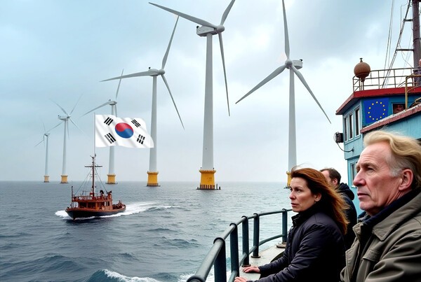 국내 해상풍력 시장에서 높은 규제의 벽이 산업 발전을 더디게 한다는 지적이다./인공지능 생성 이미지