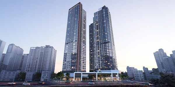 7월에 분양하는‘가야역롯데캐슬스카이엘’ 투시도./사진=롯데건설