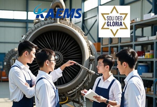 국내 유일 항공 정비 유지·보수·장비(MRO) 전문업체인 한국항공서비스(KAEMS)가 글로리아 항공과 손잡고 국내외 항공기 정비시장 공략에 나선다. /인공지능 생성 이미지, 그래픽=그린포스트코리아