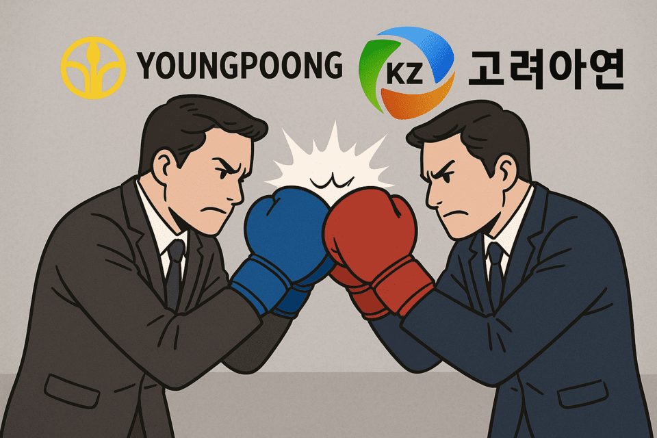 경영권 분쟁으로 소송전을 이어가고 있는 영풍과 고려아연. /인공지능 생성 이미지